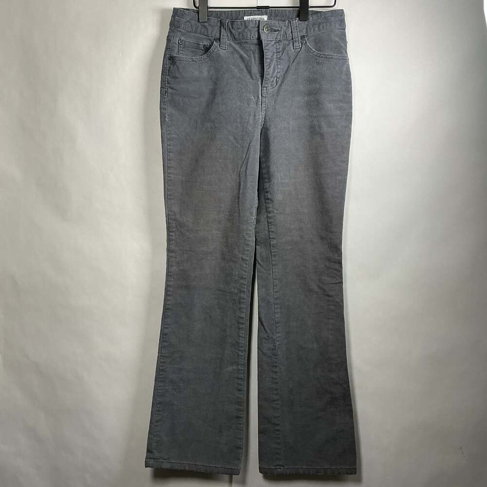 St. John's Bay Gray Corduroy Pants Bootcut Women's